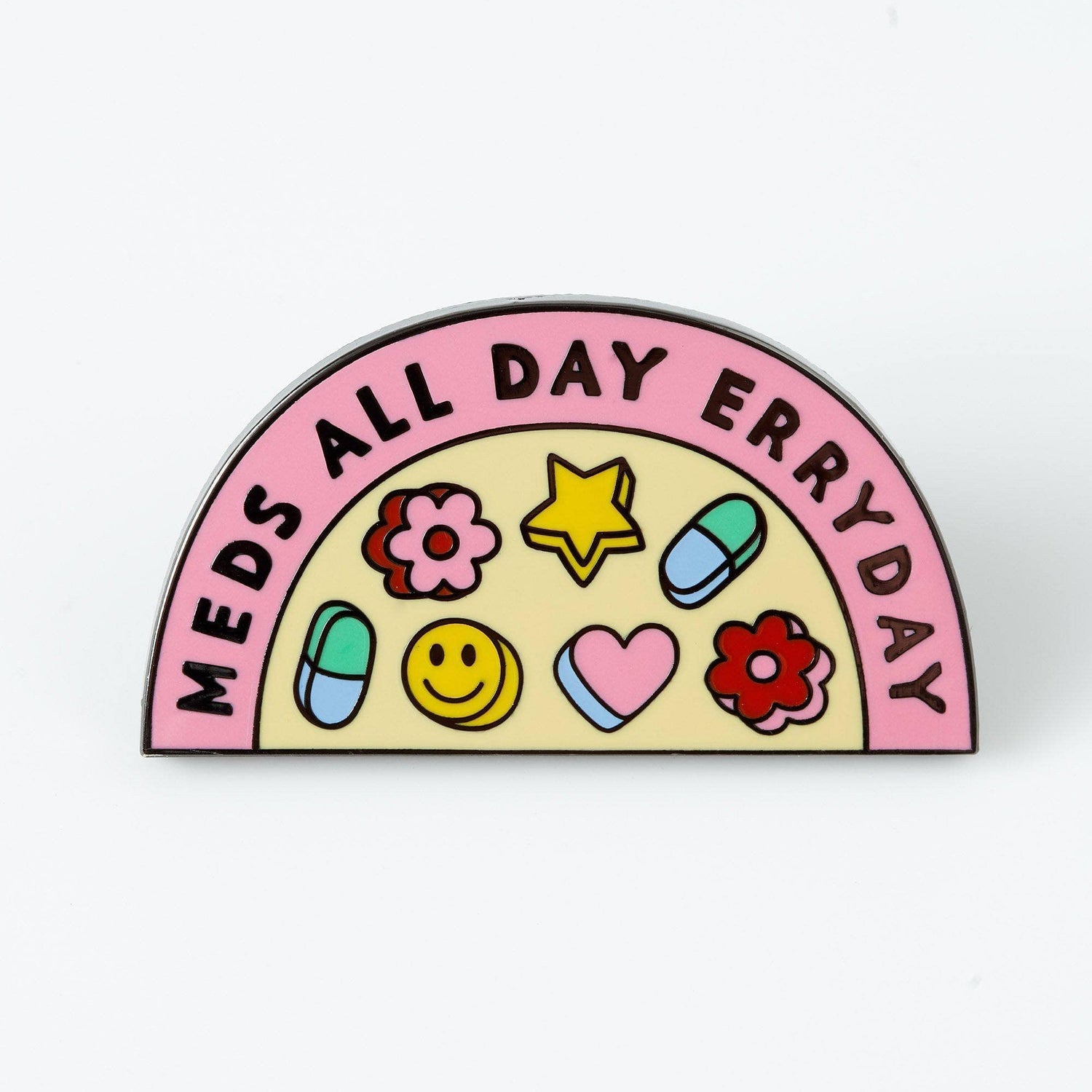 Punky Pins Meds All Day Enamel Pin