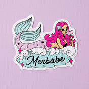 Punky Pins Merbabe Vinyl Sticker