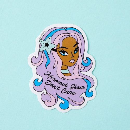 Mermaid Hair Don't Care Vinyl Sticker