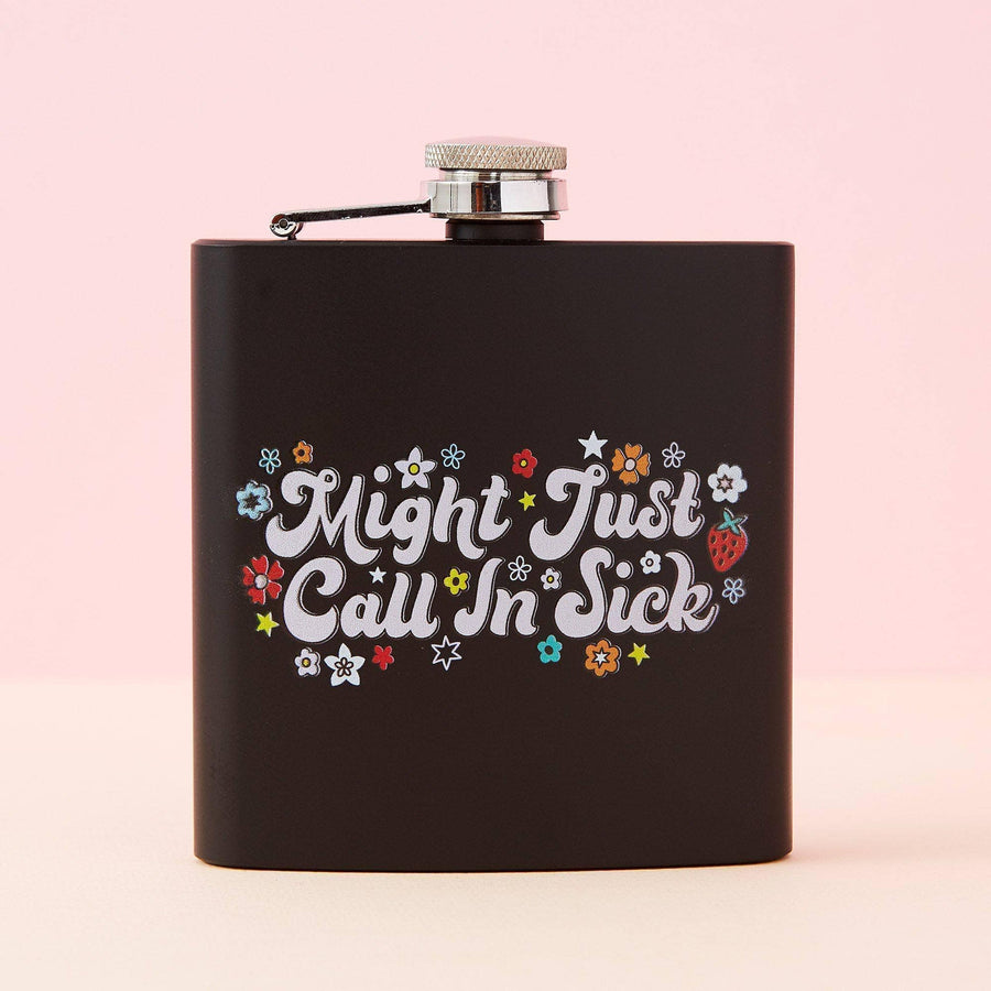 Punky Pins Might Just Phone In Sick Hip Flask