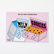 Punky Pins Milk & Cookies 2x Vinyl Sticker Pack