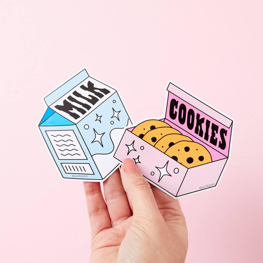 Punky Pins Milk & Cookies 2x Vinyl Sticker Pack
