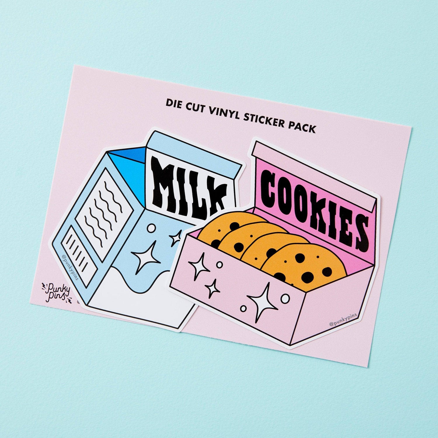 Punky Pins Milk & Cookies 2x Vinyl Sticker Pack