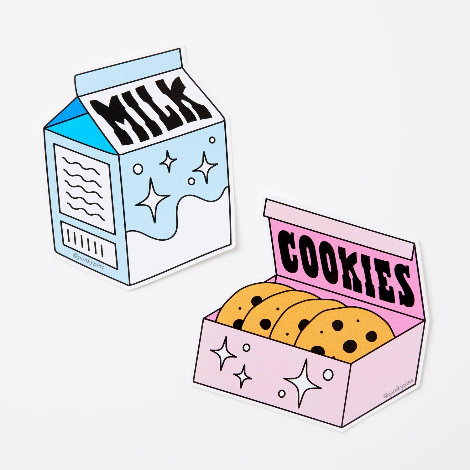 Punky Pins Milk & Cookies 2x Vinyl Sticker Pack