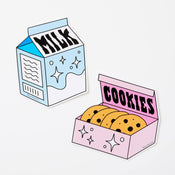 Punky Pins Milk & Cookies 2x Vinyl Sticker Pack