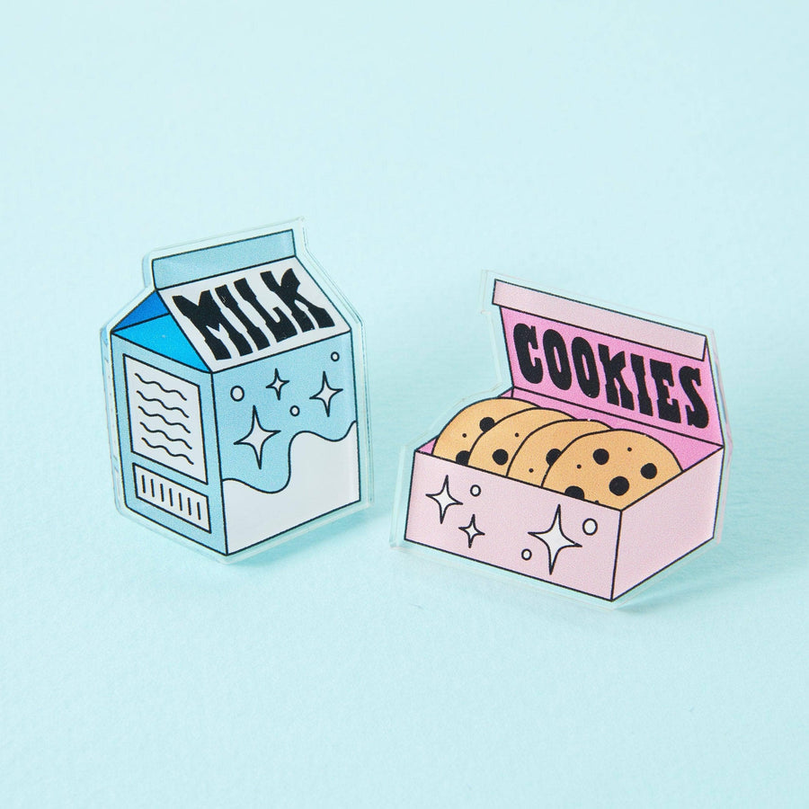 Punky Pins Milk & Cookies Acrylic Pin Pair
