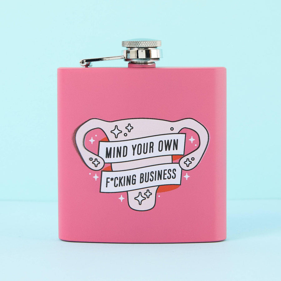 Punky Pins Mind Your Own F**king Business - Square Pink