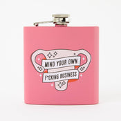 Punky Pins Mind Your Own F**king Business - Square Pink