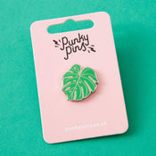 Monstera Cheese Plant Leaf Enamel Pin