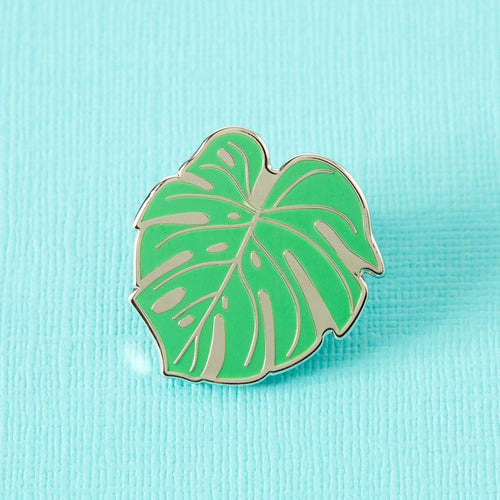 Monstera Cheese Plant Leaf Enamel Pin