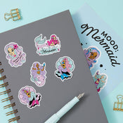 Punky Pins Mood: Mermaid Vinyl A5 Sticker Sheet