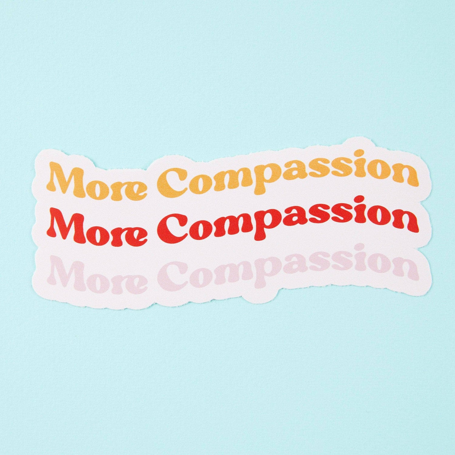 Punky Pins More Compassion Vinyl Sticker