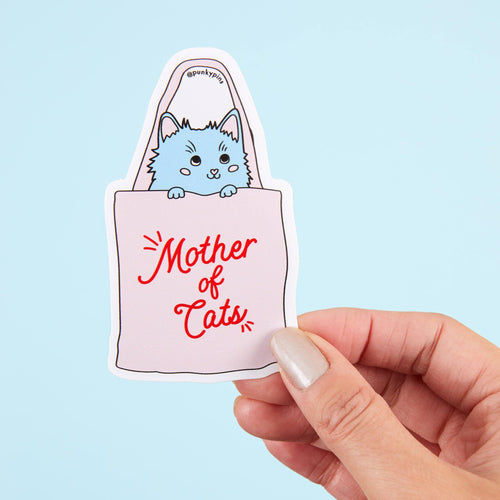 Mother Of Cats Vinyl Sticker