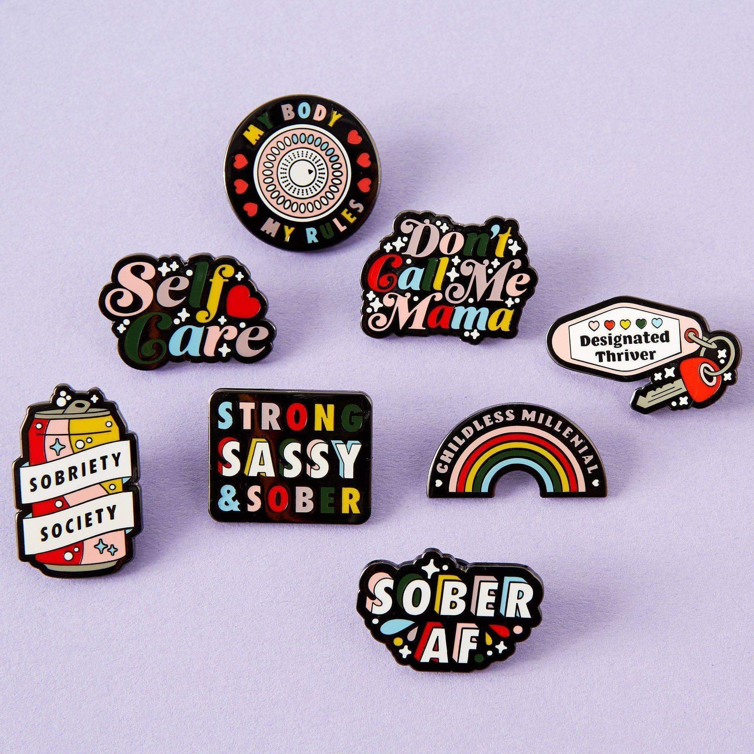 Punky Pins My Body My Rules Enamel Pin