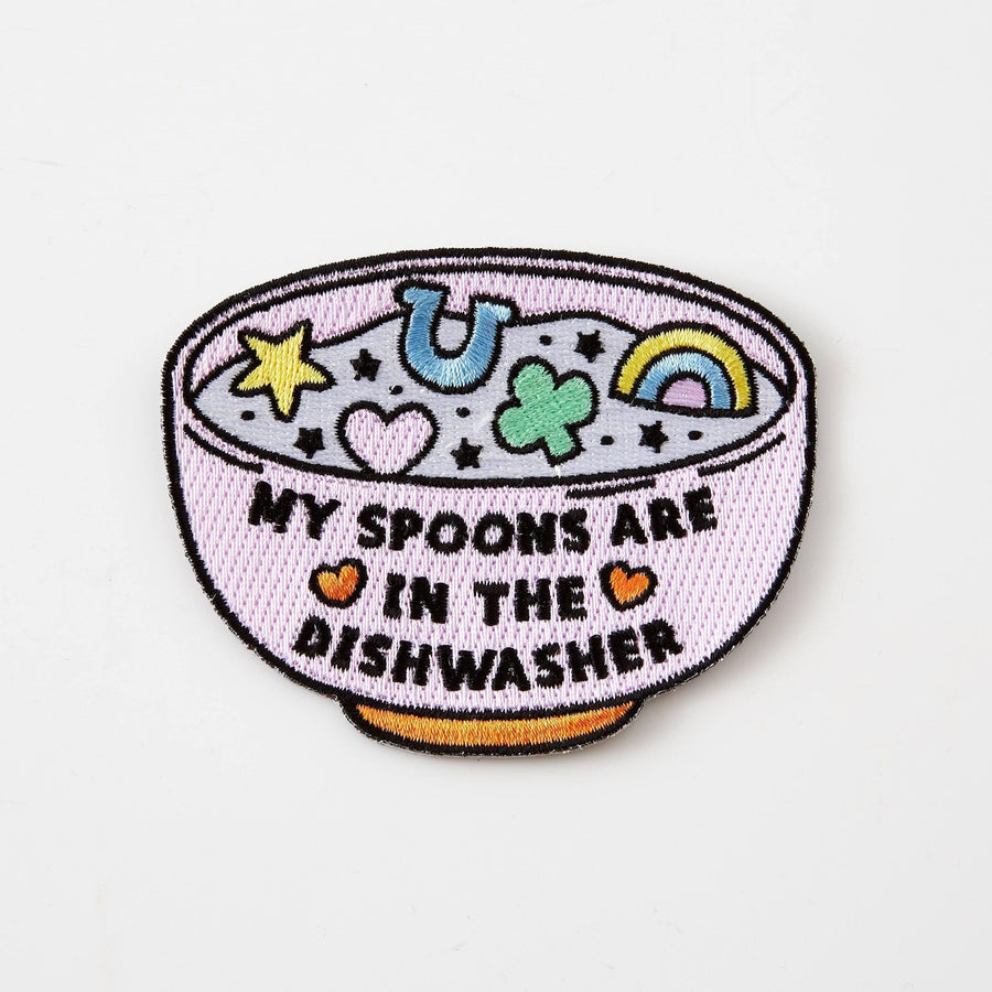 Punky Pins My Spoons Are In The Dishwasher Iron-on Patch