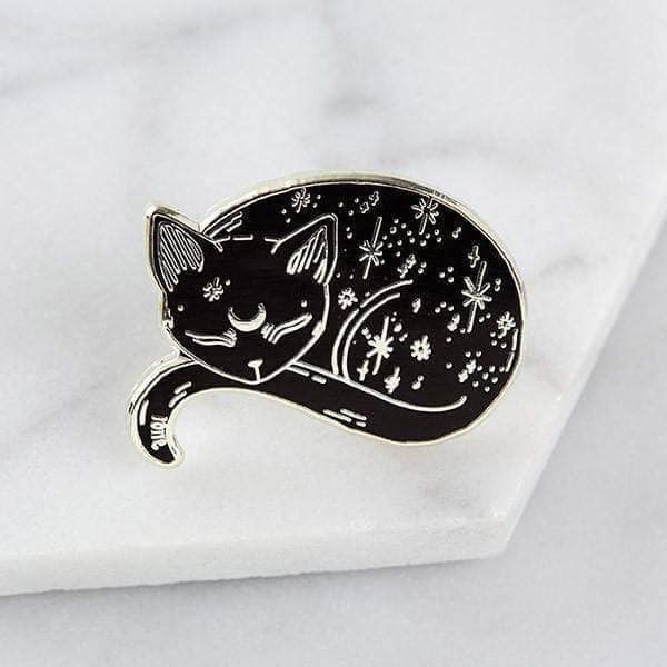 Punky Pins Mystical Cat Enamel Pin