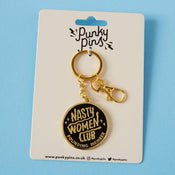 Punky Pins Nasty Women Club Enamel Keyring