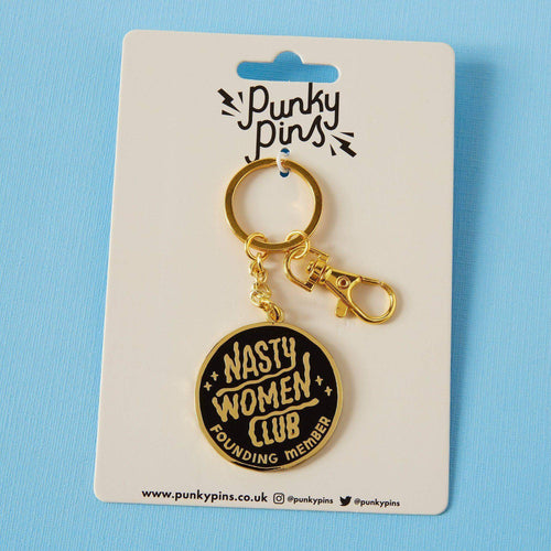 Nasty Women Club Enamel Keyring