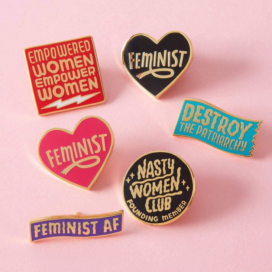 Punky Pins Nasty Women Club Founding Member Enamel Pin