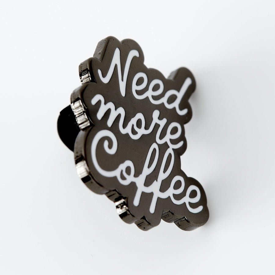 Punky Pins Need More Coffee Enamel Pin