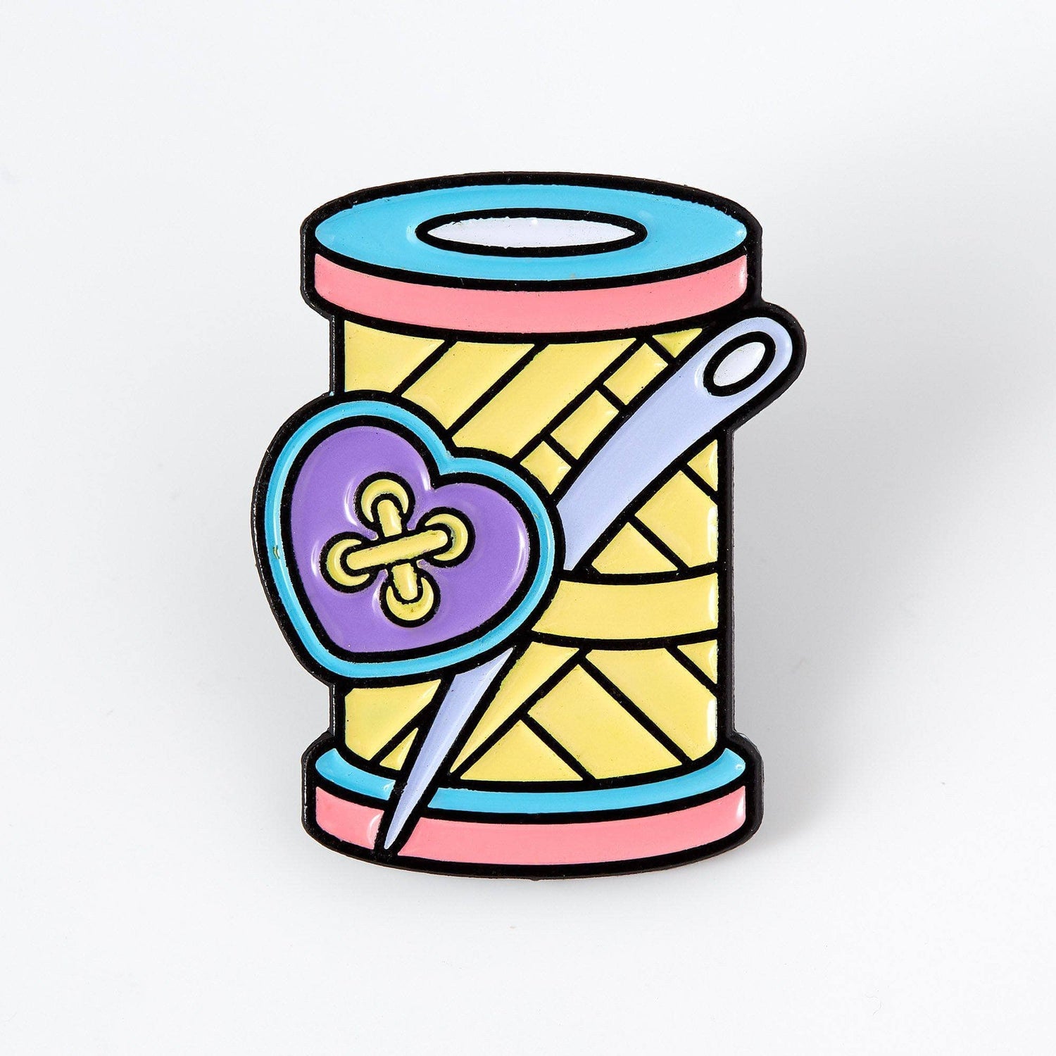 Punky Pins Needle & Thread Enamel Pin