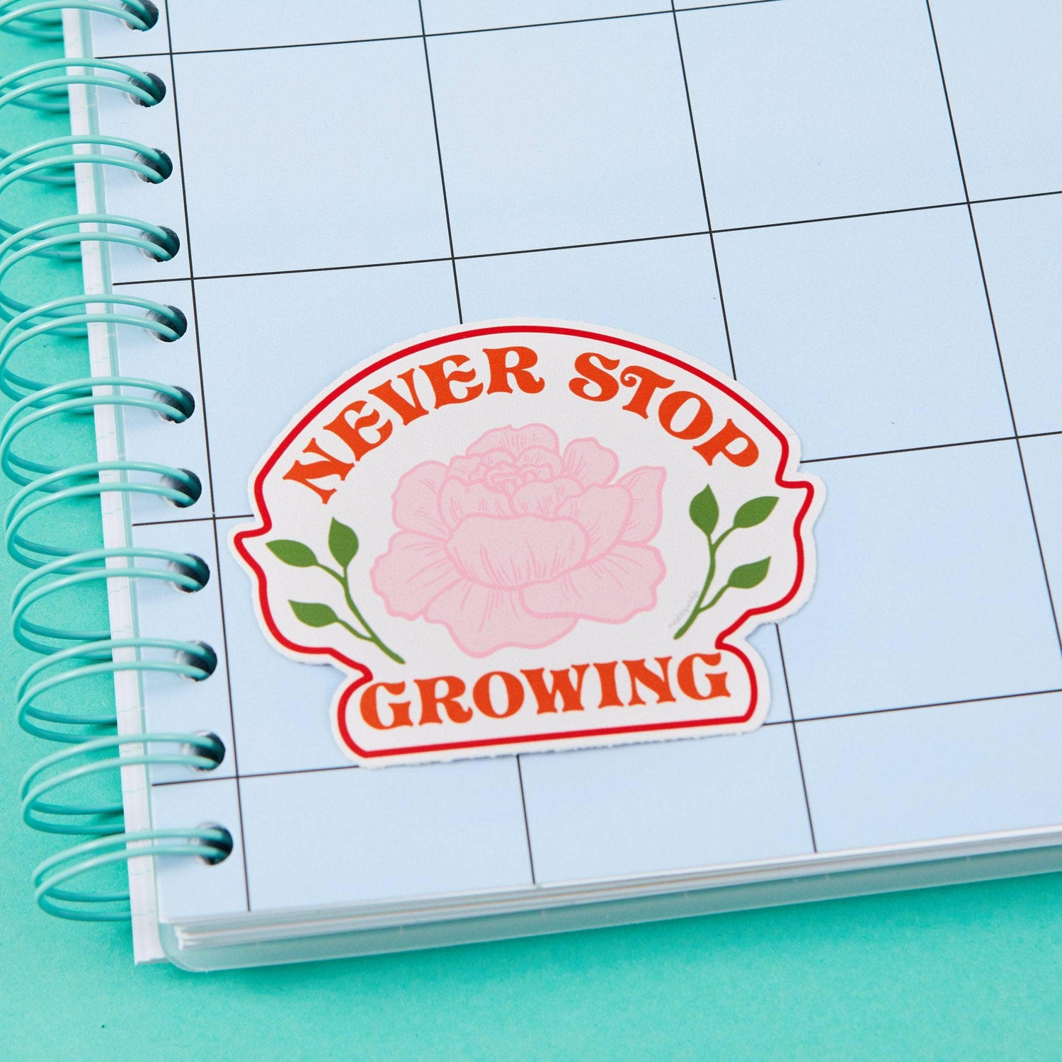 Punky Pins Never Stop Growing Vinyl Sticker