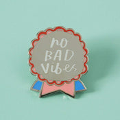 Punky Pins No Bad Vibes Enamel Pin