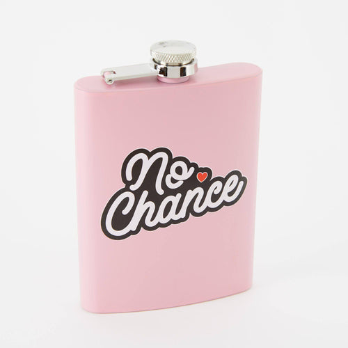 Punky Pins No Chance Hip Flask - Light Pink