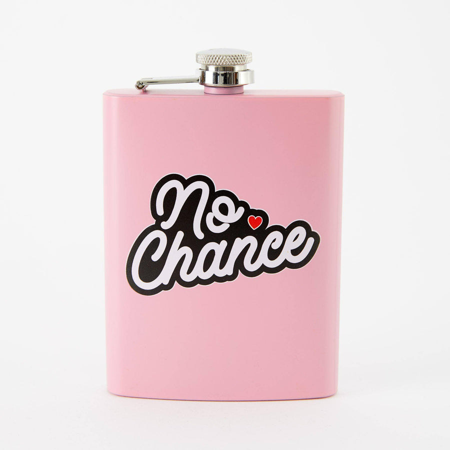 Punky Pins No Chance Hip Flask - Light Pink
