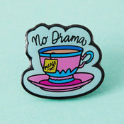 Punky Pins No Drama Eco Metal Pin