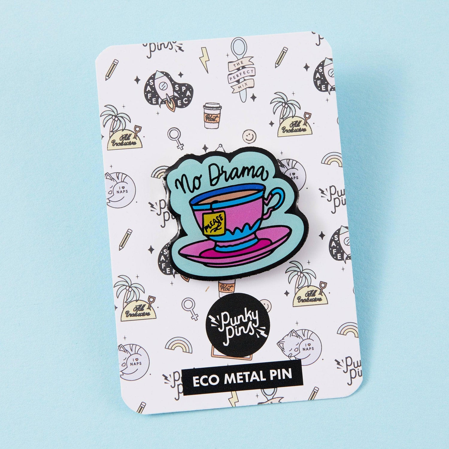 Punky Pins No Drama Eco Metal Pin