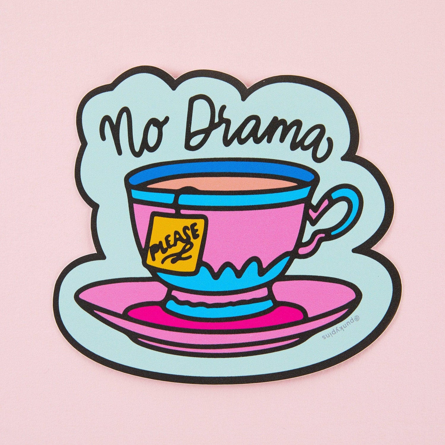 Punky Pins No Drama Vinyl Sticker