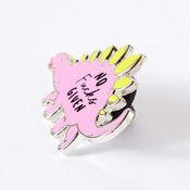 No Fucks Given Stegosaurus Dinosaur Enamel Pin