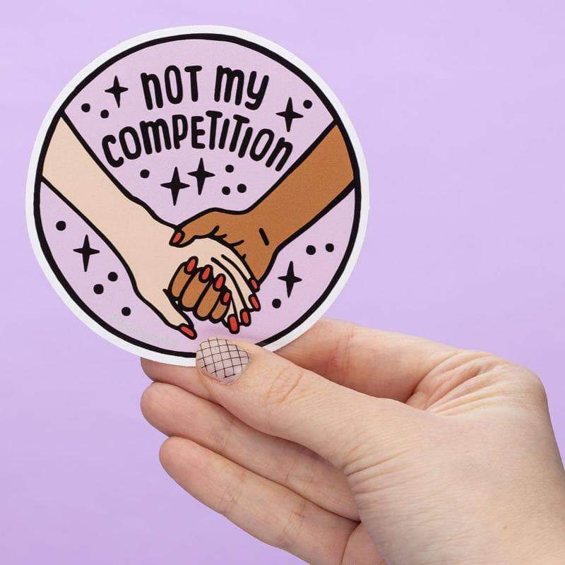 Punky Pins Not My Competition Large Vinyl Sticker