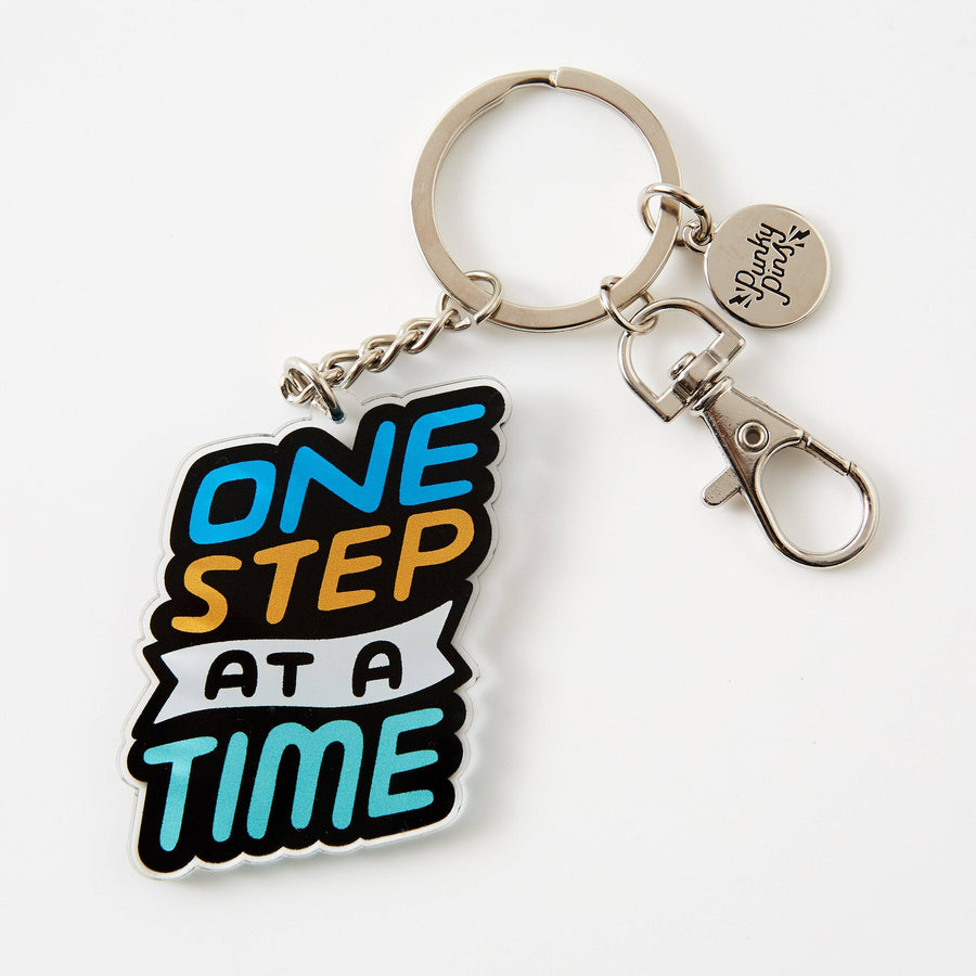 Punky Pins One Step At A time Acrylic Keyring