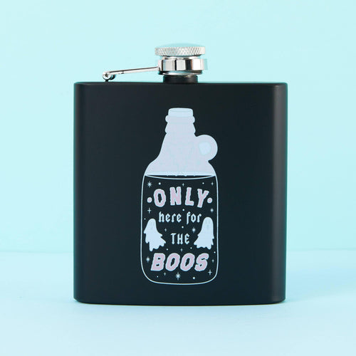 Only here for the boos Hip Flask - Square Black