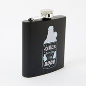 Punky Pins Only here for the boos Hip Flask - Square Black