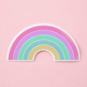 Punky Pins Pastel Rainbow Large Vinyl Sticker