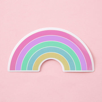 Punky Pins Pastel Rainbow Large Vinyl Sticker