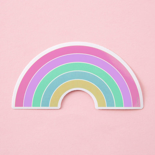 Pastel Rainbow Large Vinyl Sticker