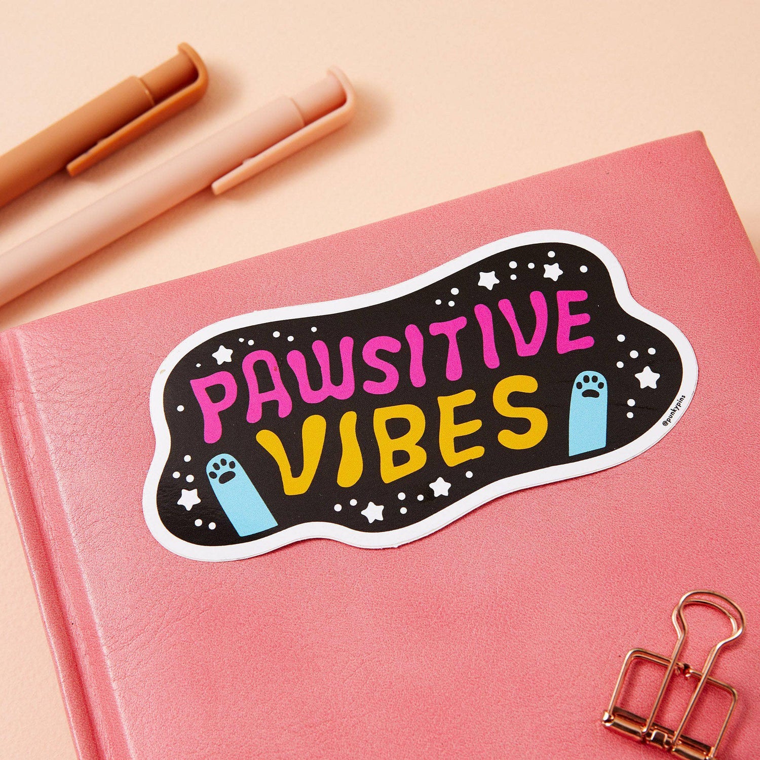 Punky Pins Pawsitive Vibes Soft Vinyl Sticker