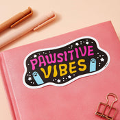 Punky Pins Pawsitive Vibes Soft Vinyl Sticker