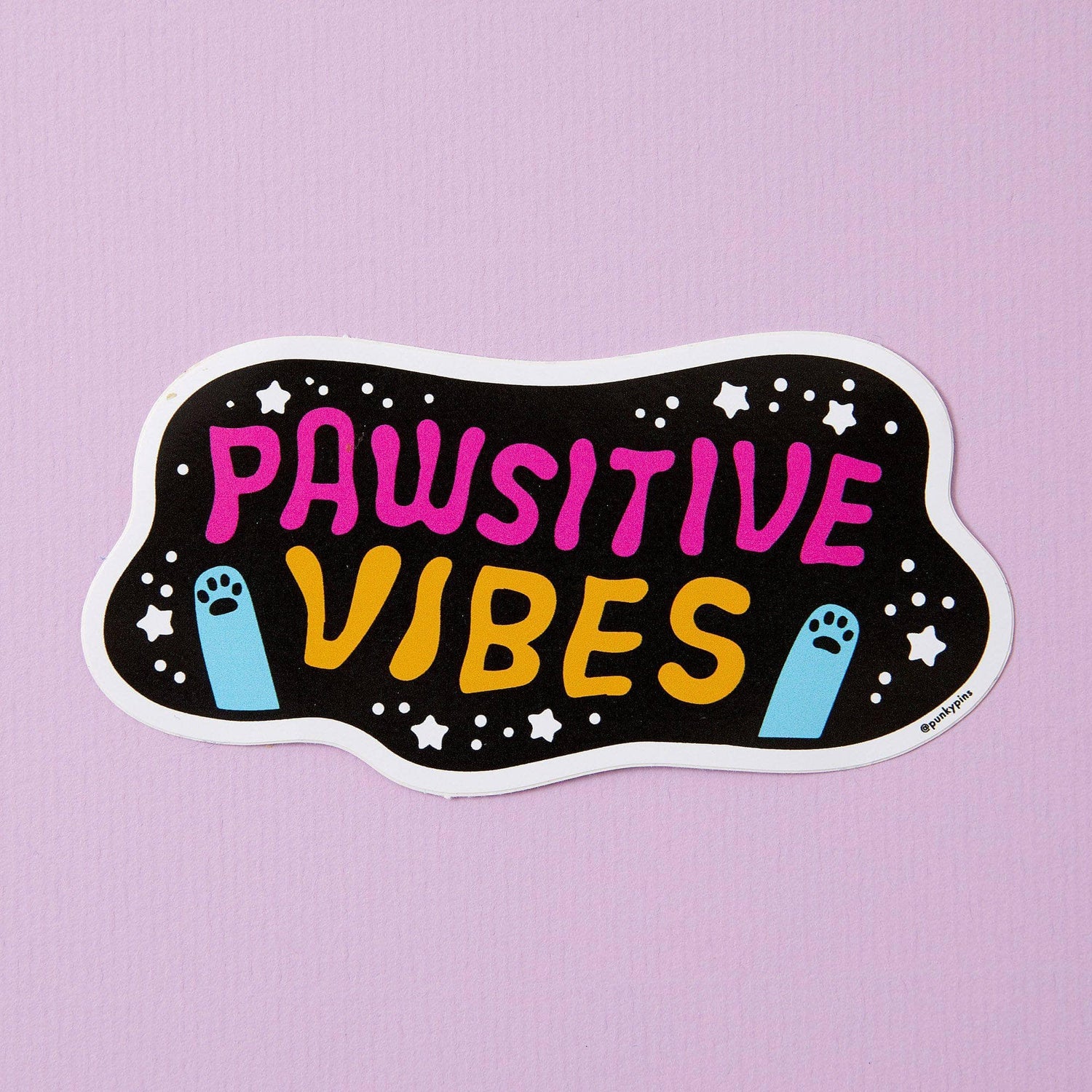 Punky Pins Pawsitive Vibes Soft Vinyl Sticker