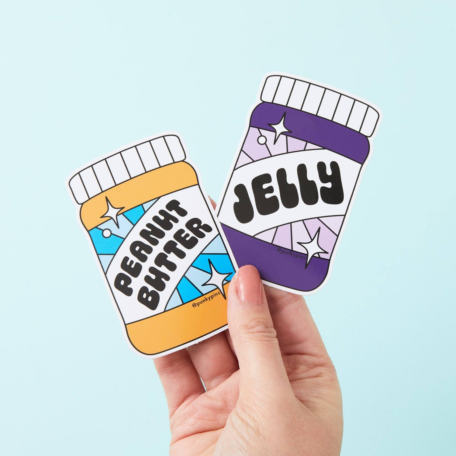 Punky Pins Peanut Butter & Jelly 2x Vinyl Sticker Pack