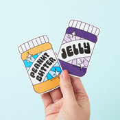 Punky Pins Peanut Butter & Jelly 2x Vinyl Sticker Pack