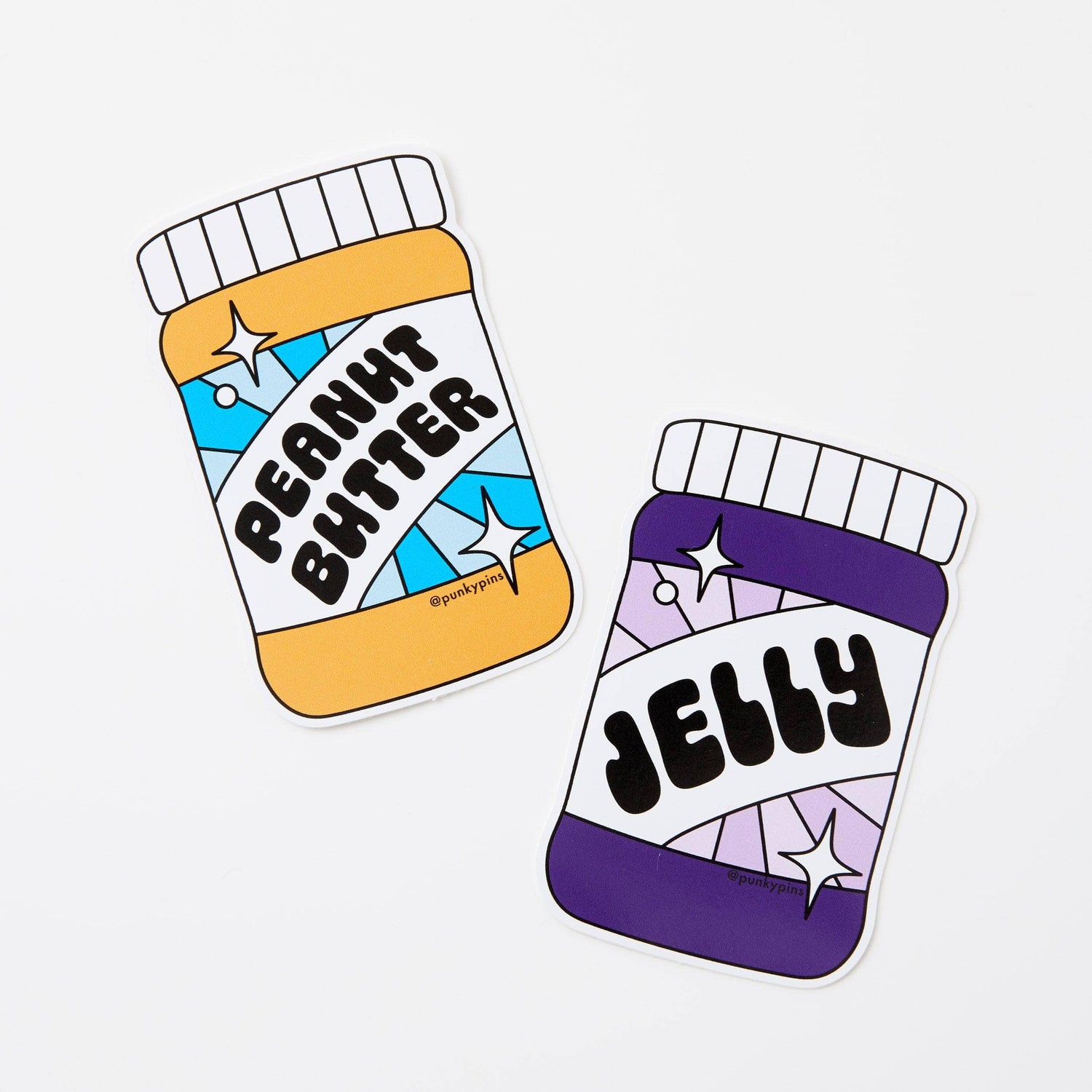 Punky Pins Peanut Butter & Jelly 2x Vinyl Sticker Pack