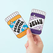 Punky Pins Peanut Butter & Jelly 2x Vinyl Sticker Pack