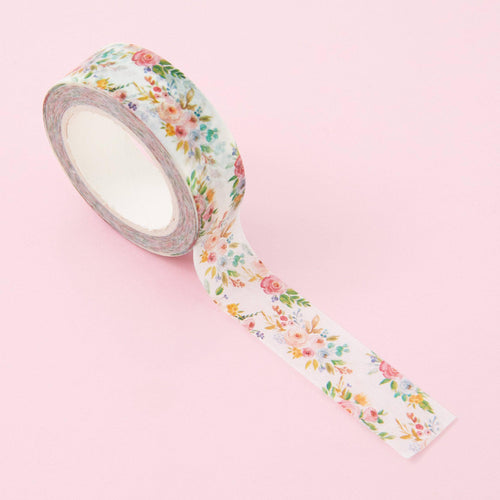 Pink Peony Flower Washi Tape