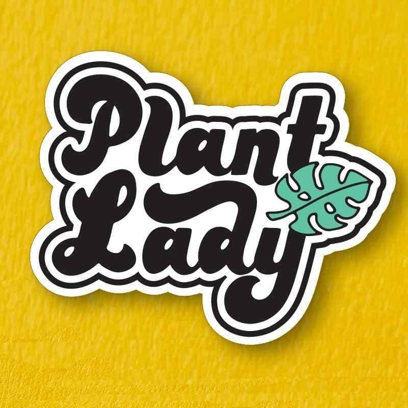Punky Pins Plant Lady Die Cut Vinyl Sticker