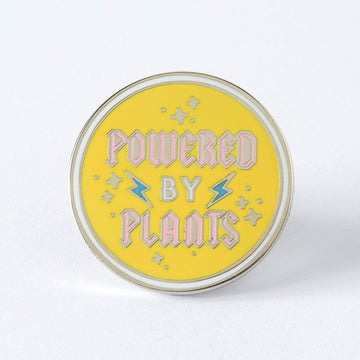Punky Pins Powered by Plants Enamel Pin